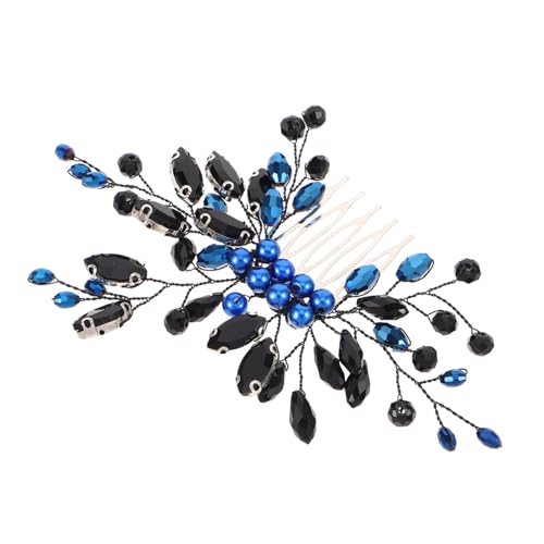 LRXIYODE ヴィンテージデザインのブライダルヘッドピース パールとクリスタル装飾付き結婚式用ヘアコーム 軽量で快適な装着感 持続するスル