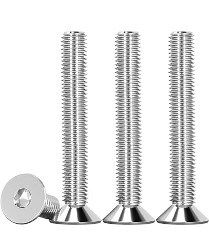 Drenky M6 x 40mm Stainless Steel Countersunk Bolts, 25 Pcs