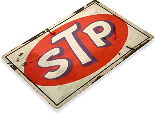 Tinworld Tin Sign: STP Gas Station Oil Retro Metal Tin Sign B909 image 4
