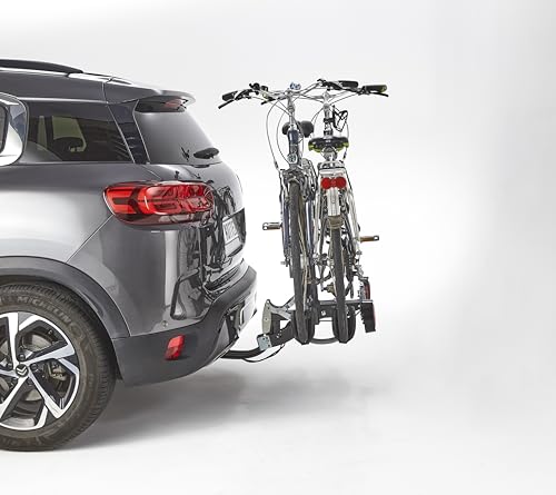 Portabici 2 Biciclette Su Gancio Di Traino Pieghevole Premium Mottez, Acciaio - 3