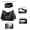 Ladies Shoulder Bags Soft PU Leather Crossbody bag for Women Multi Pockets Lightweight Waterproof Crossbody Handbags for Travel Daily Use Black #3