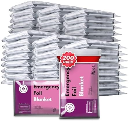 TheDogTagCo Multi-pack EMERGENCY Space Survival Thermal Foil BLAN...