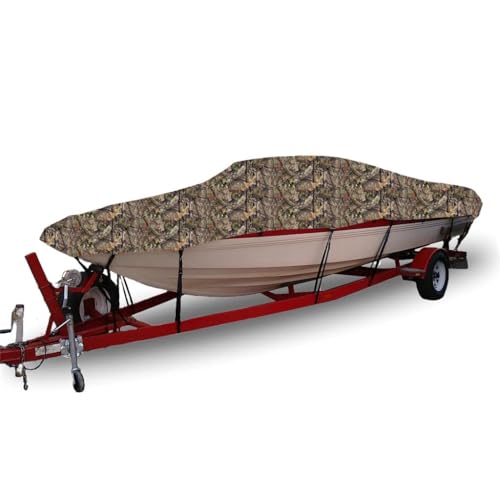 STOPBYUS 6.8oz Fade Resistant Polyester Styled-to-Fit Cover Compatible with a 2020-2022 Lund 2075 PRO-V Limited Sport O/B Boat