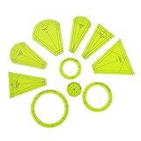 Tumbler-Vorlagen: Dieses Set kann auch verwendet werden, um Tumbler-Formen miteinander zu schneiden, um einzigartige Quilts zu erstellen.