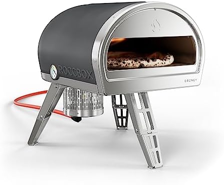 Gozney Roccbox Outdoor Pizza Oven, Grey, Portable, Gas & Wood Fired, Restaurant-Grade