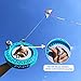 Simxkai 9.8in Blue Large Kite Reel Winder with Thumb Brake Multi-Directional Line Guide Ratchet Lock for Adult Professional Kite Flying Come with 2950ft Line