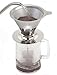 Maranello Caffé Pour Over Coffee Dripper Stainless Steel Reusable Drip Cone Coffee Filter Portable Pour-Over Coffee Maker Paperless Metal Fine Mesh Strainer Coffee Pourover Brewer Camping Coffee Maker