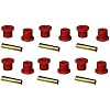 Prothane 67-87 GM Rear Spring & Shackle Bushings (w/ 1.5in Bushings) - Red