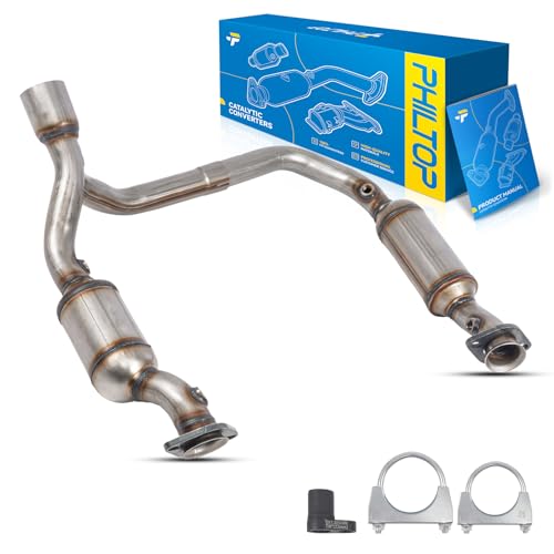 PHILTOP Catalytic Converter Stainless Steel Direct-Fit Replacement For 2006-2007 Ram 1500 5.7L Replace 14631, 645227, 20430 (EPA Compliant)