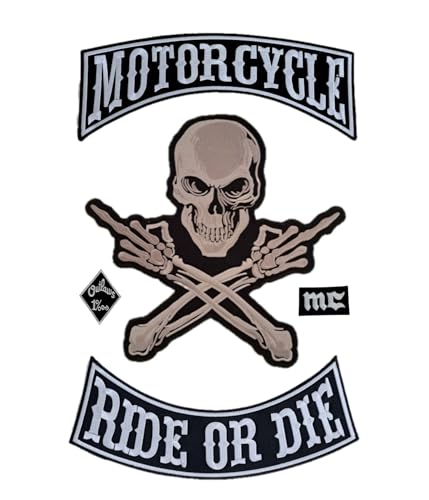 Customiser un blouson de moto avec le patch Skull brodé thermocollant