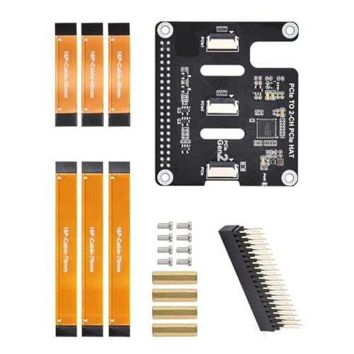 Module d'extension PCIe pour RPi 5 à 2 canaux et 16 broches idéal en labo