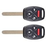 OCPTY 2 X Flip Key Entry Remote Control Key Fob Transmitter Replacement for 2006-2013 for Honda Civic N5FS0084A 35111SVA305 3248AS0084A 35111SVA306 35118TR0A00 4 Buttons