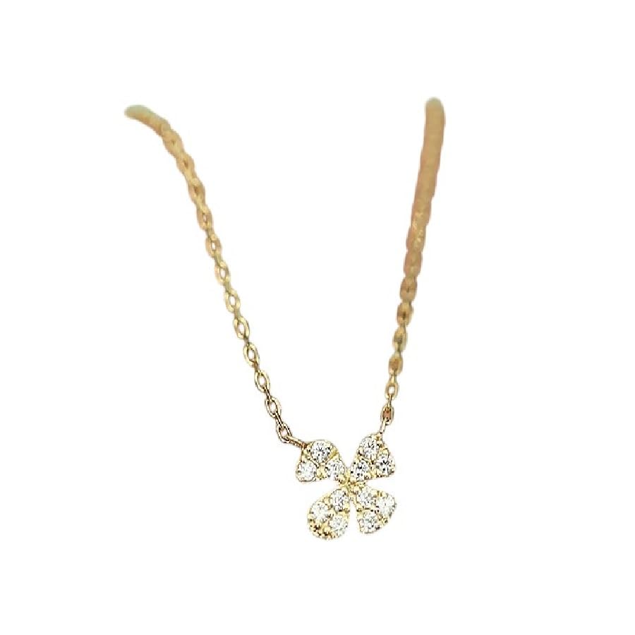 Collier ras du cou plante 18K : l'éclat de l'or ciselé pour femme
