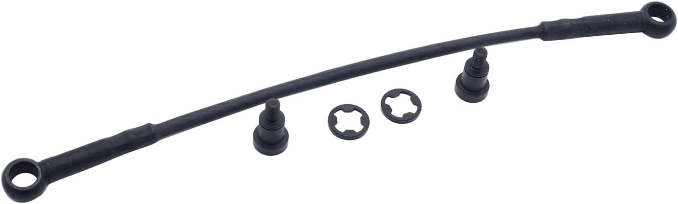 2 Set SHLPDFM Black 16 Inches Rear Tailgate Cables with Bolts 74867SJCA00,74910SJCA01 Compatible With 2006-2014 Honda Ridgeline Pickup Truck