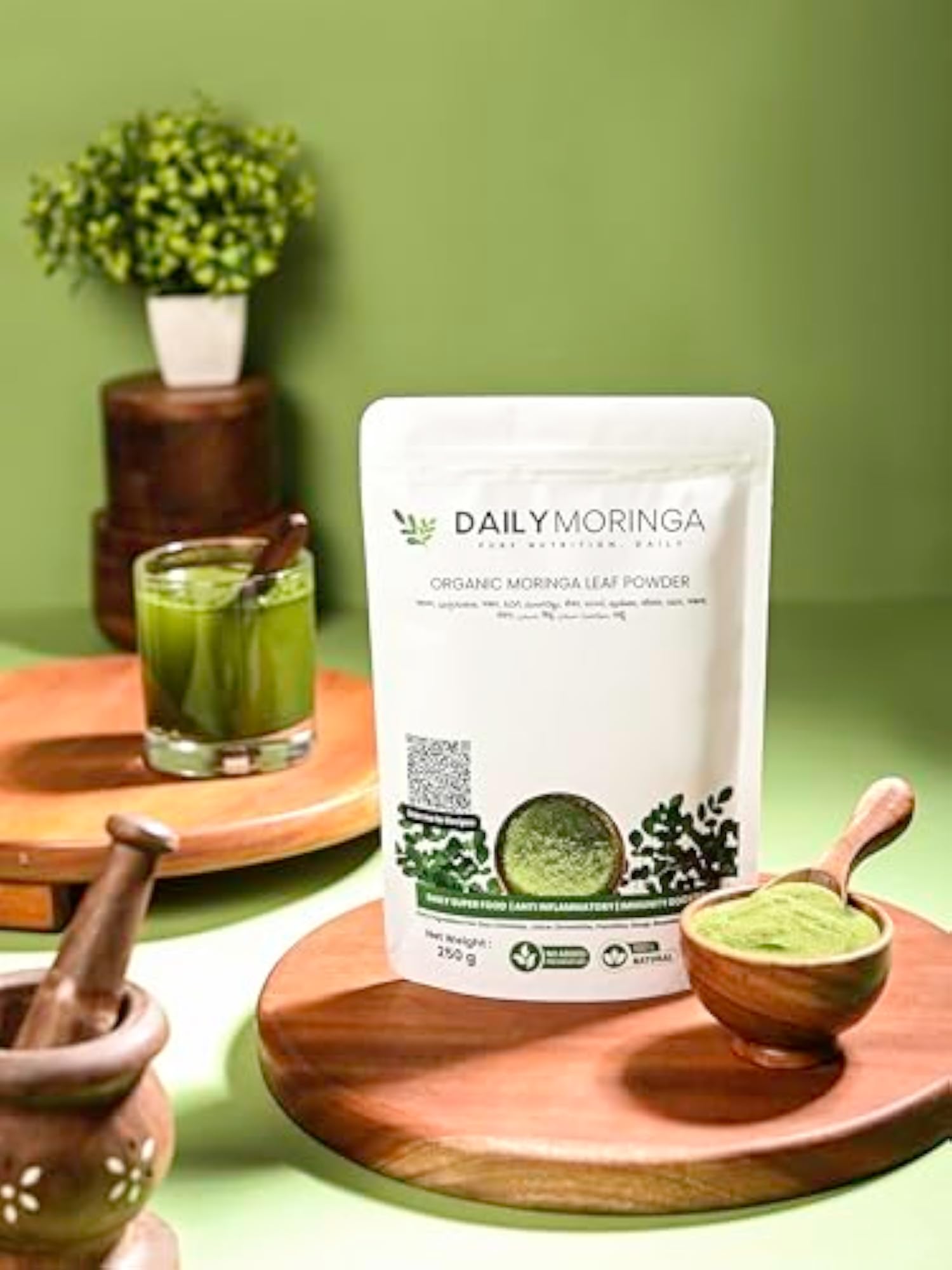 DAILYMORINGA Moringa Powder, Organic Superfood