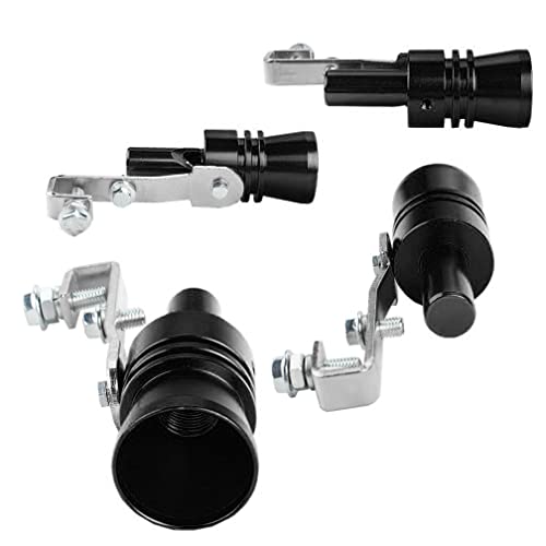 Universal Simulator Whistler Exhaust Turbo Whistle Pipe Sound Muffler Blow Off Car Styling Tunning Xl 2Pcs Black #TOP3
