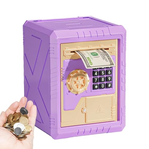 Hucha electrónica para niños digital para niños caja fuerte electrónica para | Inserción automática