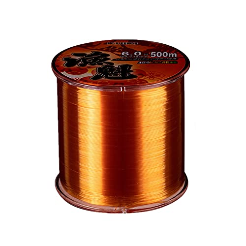 (チレエコ)Chireeko 釣りグッズ 釣りライン 釣り道具 釣り糸ライン 釣り糸 釣り用糸 0.2 0.3 0.4 0.6 0.8 1.0 1.2 1.5 2.0 2.5 3.0 3.5 4.0 4.5 5.0 6.0 7.0 8.0 ナイロン ライン 巻き直し 500M ハリス 道糸 透明 レッド ゴールド 1枚目