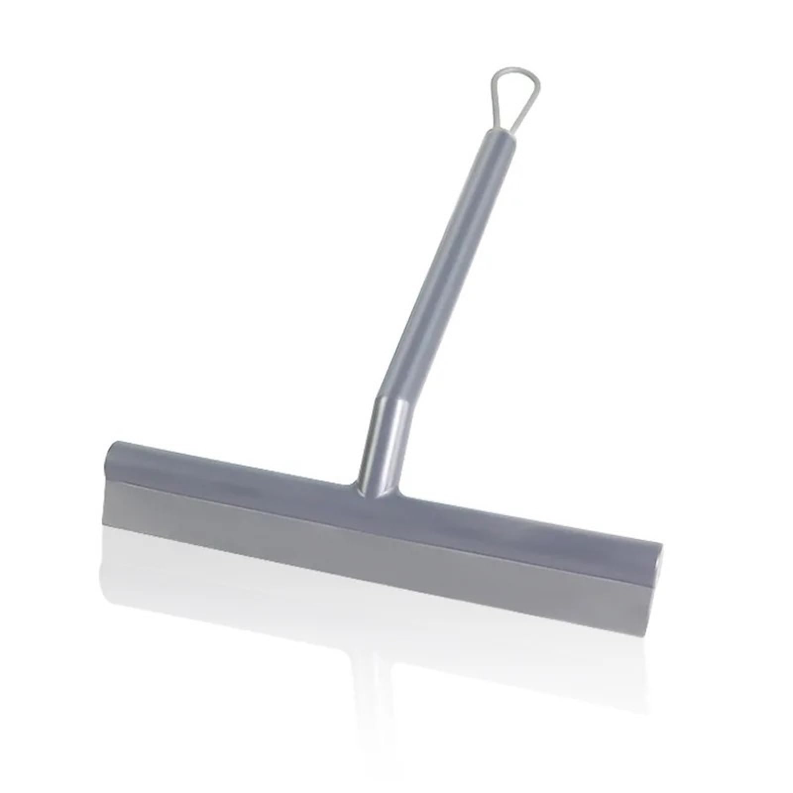 Glass Water Squeegee Handheld Wall Mirror Glass Squeegee Hanging Floor Window Shower Water Cleaning Wiper(Greu NO HOOK)