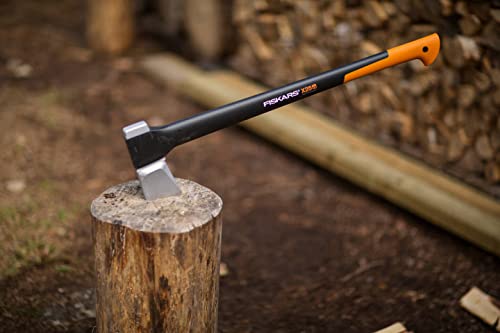 Fiskars Spaltaxt, Inklusive Klingen und Transportschutz, Antihaftbeschichtet, Hochwertige Stahl-Klinge/Glasfaserverstärkter… – Ansicht 6