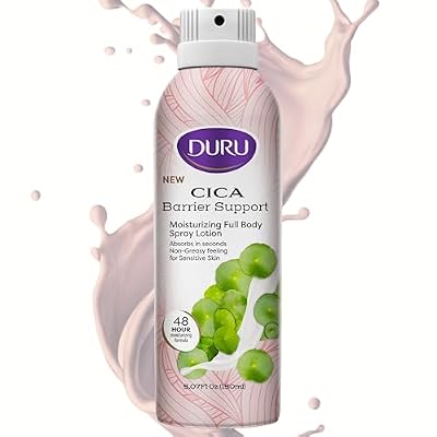 Duru Cica Moisturizing Spray Lotion - Spray Moisturizer Cica Lotion 48 Hour Moisture Body Lotion