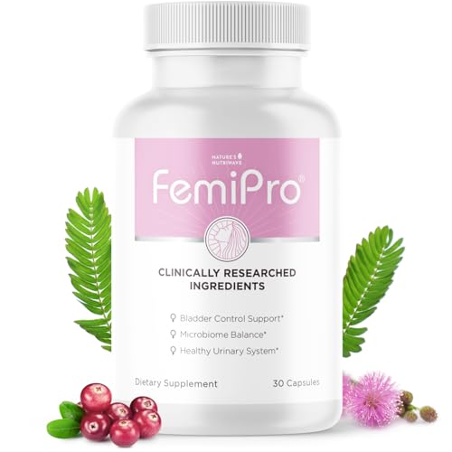 Femipro Bladder Control Supplements for Women & Men, Natural Herb & Probiotic Blend, Supports...