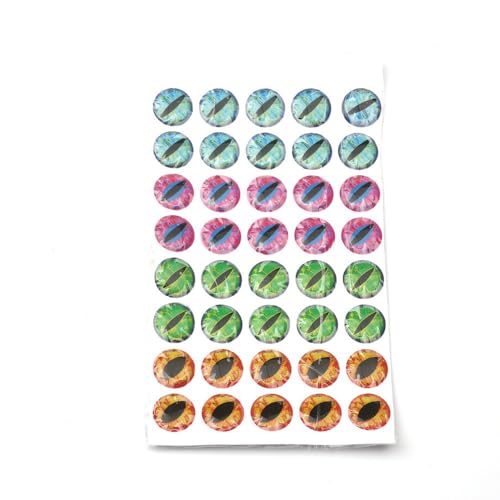 Ojos metálicos 4D para señuelos de pesca, colores mixtos
