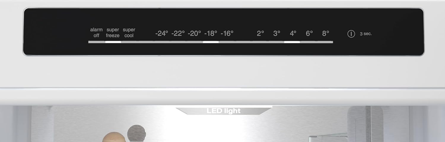 Siemens iQ500 KG39NAIAU Freistehende Kühl-Gefrier-Kombination 363 l Total noFrost hyperFresh LED Beleuchtung 203 x 60 cm Gebürsteter Stahl AntiFingerprint