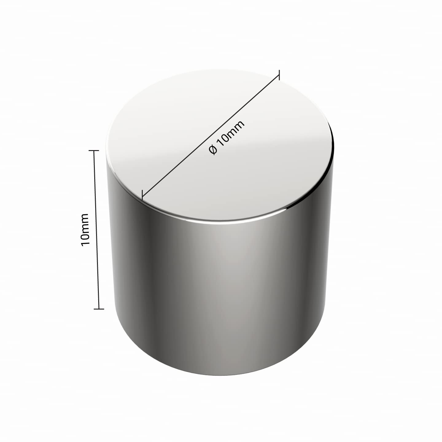 Magnete al neodimio N35 con foro 12x4mm (1UD) - - Robotica ed elettronica