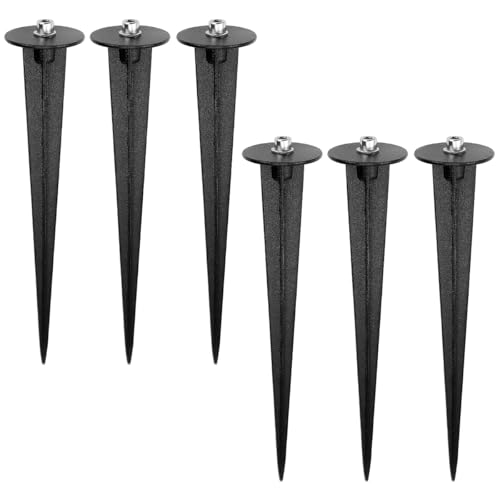 ZJIVQO 6PCS Light Stakes Stainless Steel Ground Light Spikes for Most Path Lights Lashlights Garden Lights, Landscape