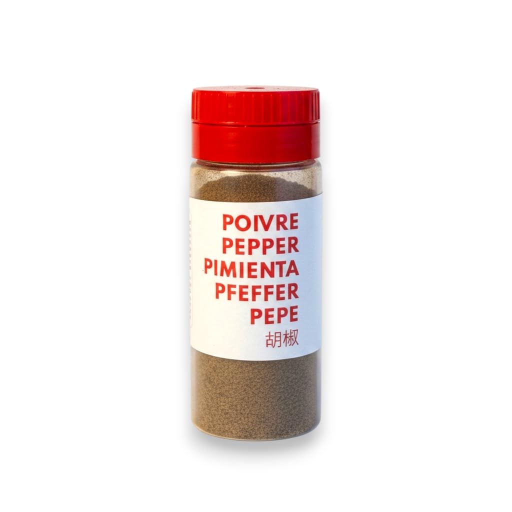 BENEKI Poivre Noir Moulu, poivrière de 18g (20, Lot de 20 poivrières)