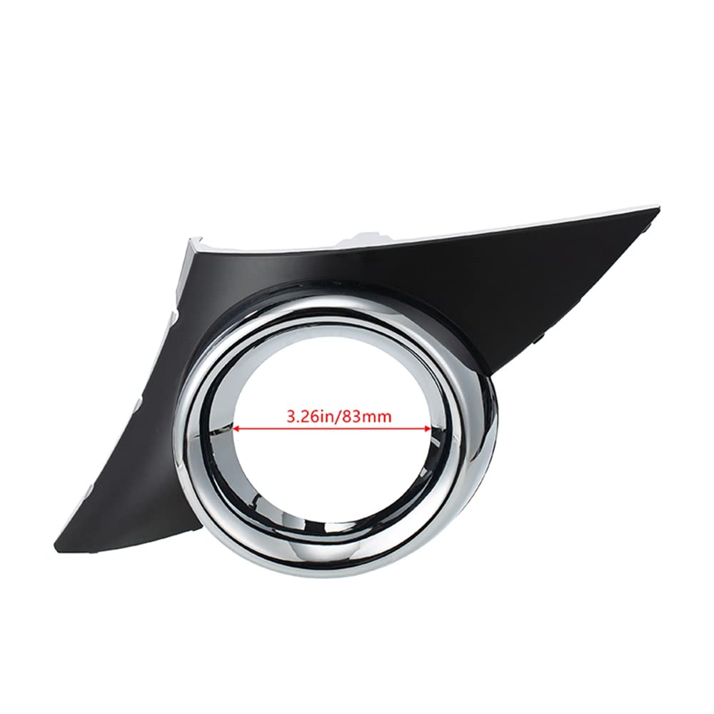 Auto Anteriore Sinistra Fendinebbia Copertura Cromata Foglights Telaio Grill Accessori Auto per 207 2006-2009
