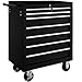 Price comparison product image TecTake Tool Cabinet cart Workshop Trolley on Wheels | 7 Drawer with Ball Bearing Slides | -Different Models- (Black | No. 402800)