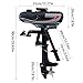 2-stroke 3.5HP outboard marine engine, boat engine, heavy duty fishing boat engine, petrol trolling motor with water-cooled CDI system, short shaft, for rubber boats, inflatable boats, kayaks., 66354