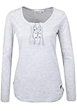 elegante pullover stricken STYLE: Basic Longsleeve mit dem gewissen Etwas. Dank trendiger Kordeln am Ausschnitt und Melange-Look.