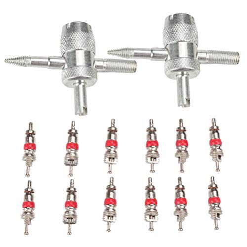 POPETPOP 12 Pcs 4 Vias VÃ¡lvula Ferramenta Ferramenta Removedor de NÃºcleo Ferramenta de Reparo de P
