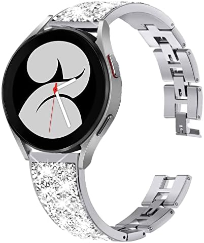 LXURY Bling Armband Rosengold - 18MM Metall Armband | Kompatibel Mit Fossil Riley | Mit Diamant-Steinen