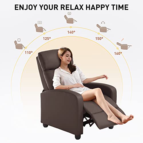 Vnewone recliner chair, Brown - Thumbnail 5