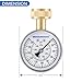 MEASUREMAN Water Pressure Gauge, 0-200 PSI Water Pressure Tester with 2-1/2 Inch Dial & Durable 3/4 Inch Hose Thread, Ideal for Home, Hose Bib (Waterproof Case, Black)