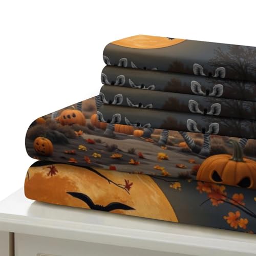 Parure de lit Halloween impression 3D haut de gamme en microfibre douce - 7