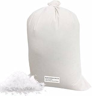 Dream Solutions USA Bulk Goose Down Filling (1/4 lb.) 700 Fill Power – 100% Natural White, No Feathers – Fill Comforters, Pillows, Jackets and More – Ultra-Plush Hungarian Softness Brand