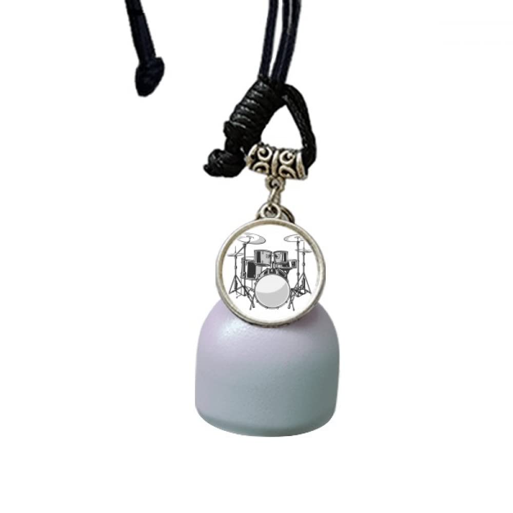 Campanas de viento para coche con colgante de batería musical y carillón retrovisor