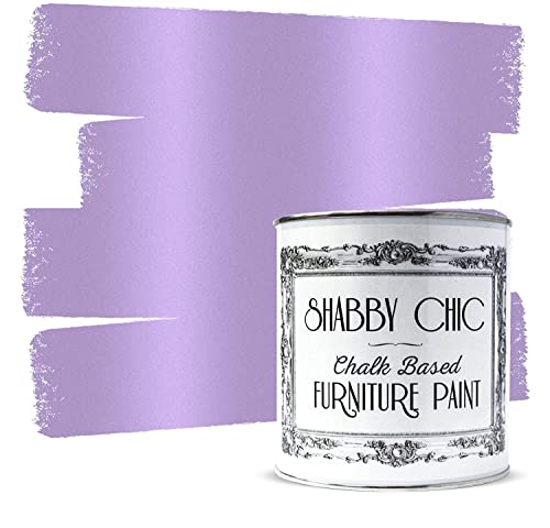 Shabby Chic Chalk Based Furniture Paint, Metallic Purple - 250 ml | Distressed Matt Finish for Furniture, Home Decor or DIY Project | Interior & Exterior | Non-Sand, Suitable for Wood, Plastic & Metal