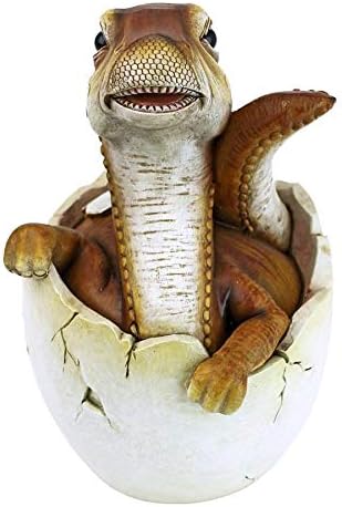 Baby Raptor Dino Egg Statue