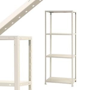 スチールラックのキタジマ スマートラック NSTR-644 幅70×奥行30×高さ180cm 4段 ホワイト 40kg/段