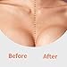PHOEBE 2 PACK Chest Wrinkle Pads Sleeping Chest Patches for Wrinkles Decollete Anti Wrinkle Chest Silicone Pads Reusable Medical Grade Decollete Pad (Clear and Beige Color)