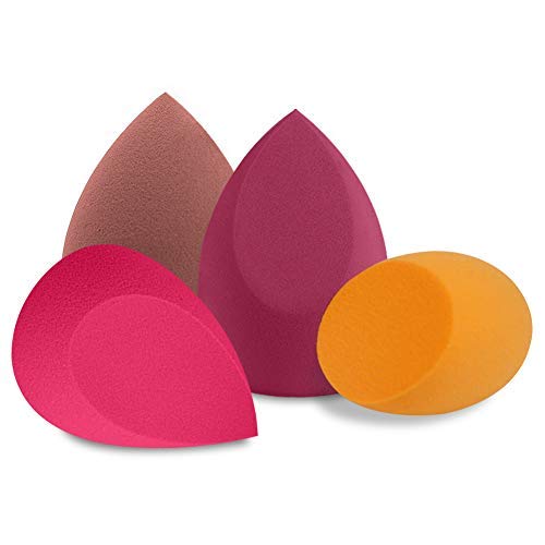 BAIMEI Makeup sponge, 4 Pcs Blender Sponge for Liquid, Cream, and Powder
