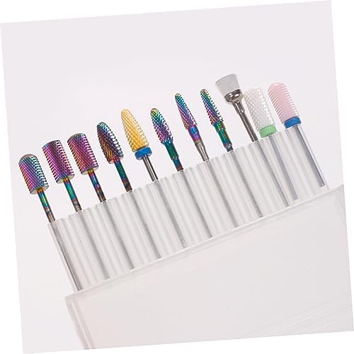 Plastic Nail Drill Bit Holder Case with Lid, 20 Slots — 사진 4