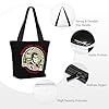 Women Buddy Singer Holly Tote Bag lightweight Shoulder Bag Large Capacity Reusable Grocery with Inner Pockets Zipper for Sport Travel Beach shopping #5