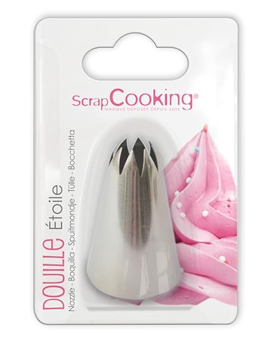 Scrapcooking 1802 Douille Etoile Inox Argent 14 x 10,8 x 3,2 cm, Étoile